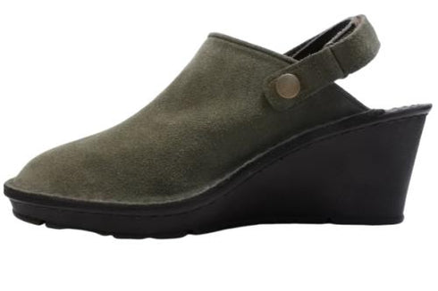 【インコルジェ2016 カーキ】ウェッジハイヒール2WAYミュール