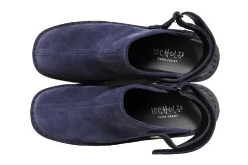 【インコルジェ2016 ネイビー】ウェッジハイヒール2WAYミュール
