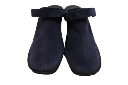 【インコルジェ2016 ネイビー】ウェッジハイヒール2WAYミュール