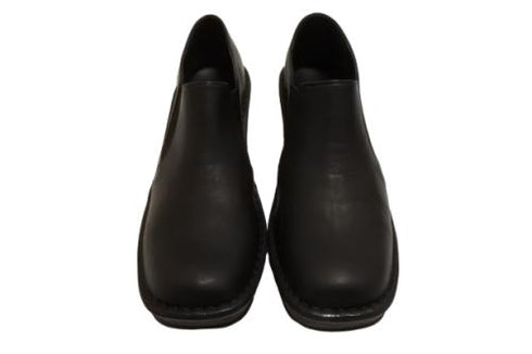 【インコルジェ 2027 ブラック】ウェッジハイヒールスリッポンシューズ