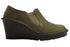 【インコルジェ 2027 オリーブ】ウェッジハイヒールスリッポンシューズ