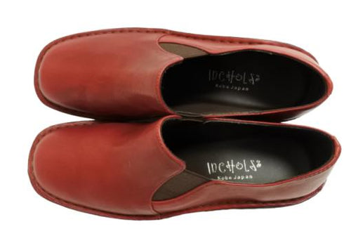 【インコルジェ 2027 ワイン】ウェッジハイヒールスリッポンシューズ