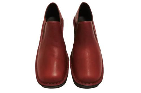 【インコルジェ 2027 ワイン】ウェッジハイヒールスリッポンシューズ