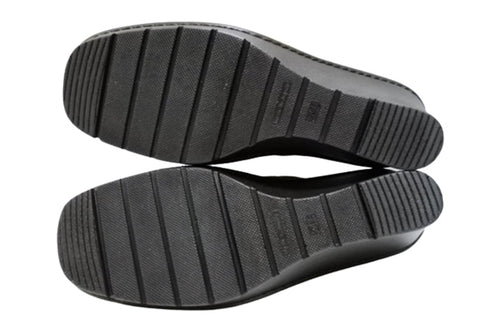 【インコルジェ 2036 ブラウン】本革ウェッジハイヒールオープントゥサンダル