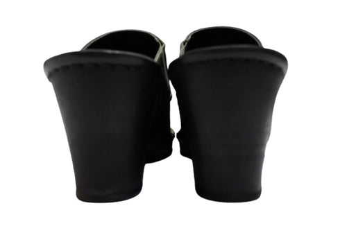 【インコルジェ 2036 オリーブ】本革ウェッジハイヒールオープントゥサンダル