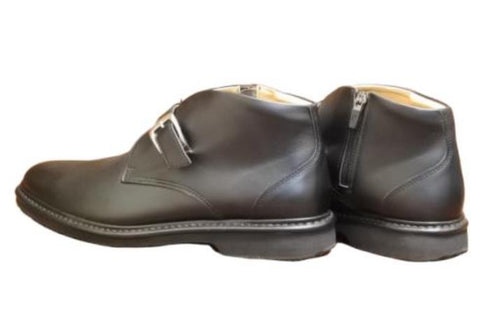 【Rinescante Valentiano22 ブラック】ベルトタイプチャッカブーツ