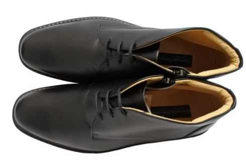 【Rinescante Valentiano23 ブラック】ストリングタイプチャッカブーツ