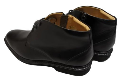 【Rinescante Valentiano23 ブラック】ストリングタイプチャッカブーツ