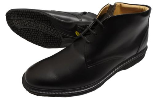 【Rinescante Valentiano23 ブラック】ストリングタイプチャッカブーツ