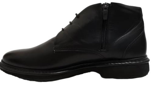 【Rinescante Valentiano23 ブラック】ストリングタイプチャッカブーツ