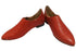 【TODAY'S 2418 レッド】本革ポインテッドトゥ サイドゴアフラットシューズ