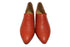 【TODAY'S 2418 レッド】本革ポインテッドトゥ サイドゴアフラットシューズ