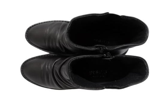 【インコルジェ3204 ブラック】くしゅスマートショートブーツ