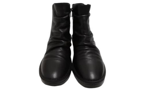 【インコルジェ3204 ブラック】くしゅスマートショートブーツ