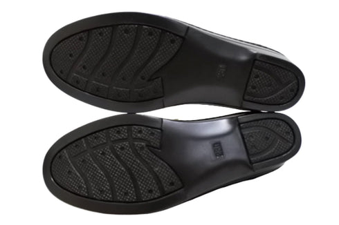 【インコルジェ3211 グレージュ】レース風飾りつき上品ストラップシューズ