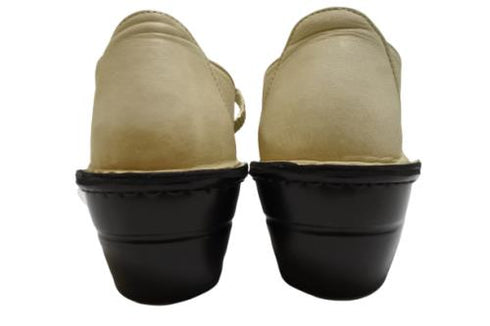 【インコルジェ 3221 ベージュ】フラワーモチーフオープントゥシューズ