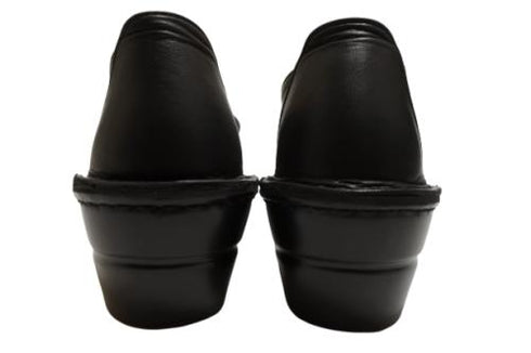 【インコルジェ 3221 ブラック】フラワーモチーフオープントゥシューズ