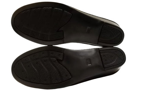 【インコルジェ 3221 ネイビー】フラワーモチーフオープントゥシューズ