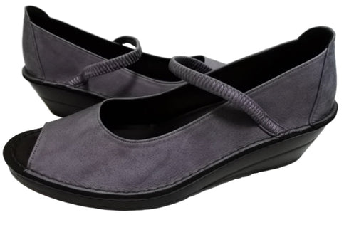 【インコルジェ 32211 パープル】シンプルなオープントゥシューズ