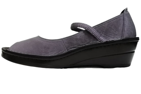 【インコルジェ 32211 パープル】シンプルなオープントゥシューズ