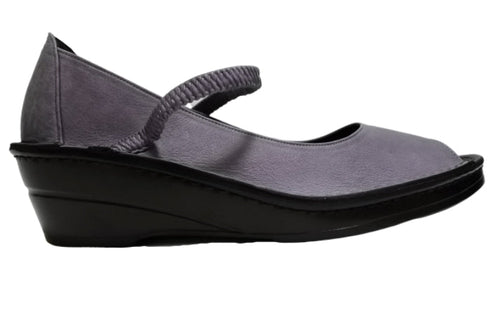 【インコルジェ 32211 パープル】シンプルなオープントゥシューズ