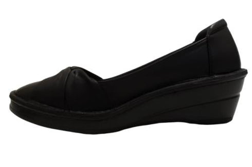 【インコルジェ 3232 ブラック】ターバンリボンパンプス