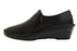 【インコルジェ3235 ブラック】デザインスリッポンシューズ