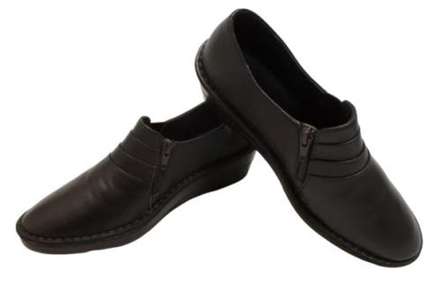 【インコルジェ3235 ダークブラウン】デザインスリッポンシューズ