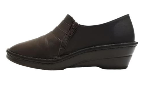 【インコルジェ3235 ダークブラウン】デザインスリッポンシューズ