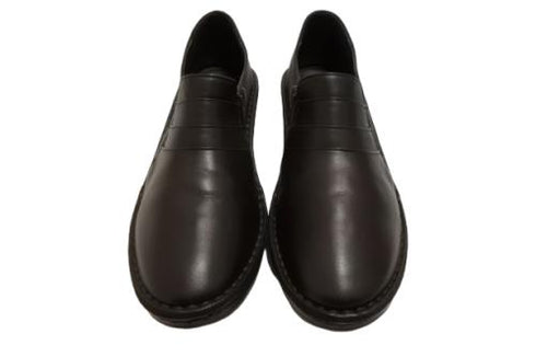 【インコルジェ3235 ダークブラウン】デザインスリッポンシューズ