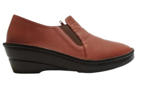 【インコルジェ3235 ワイン】デザインスリッポンシューズ