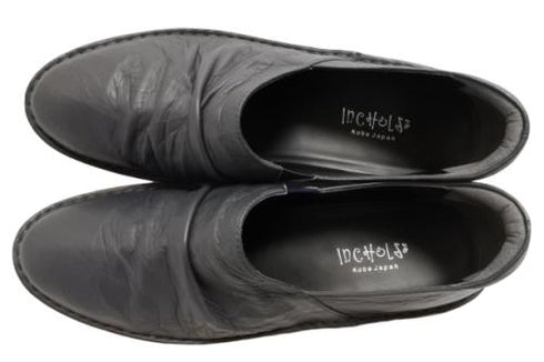 【インコルジェ3249 ダークネイビー】くしゅくしゅスマートスリッポン