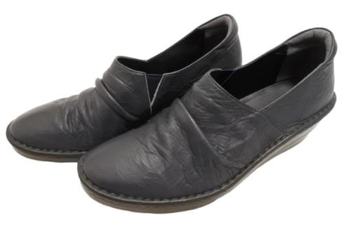 【インコルジェ3249 ダークネイビー】くしゅくしゅスマートスリッポン