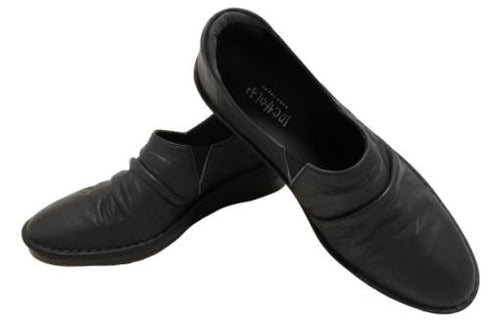 【インコルジェ3249 ダークネイビー】くしゅくしゅスマートスリッポン