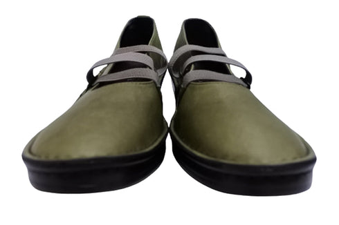 【インコルジェ3261 カーキ】ジグザグストラップパンプス