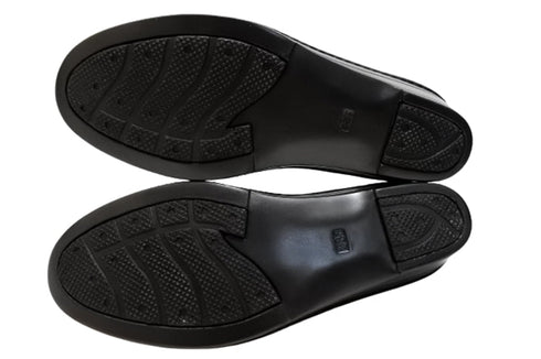 【インコルジェ 3262 ネイビー】サイドオープンリボンパンプス