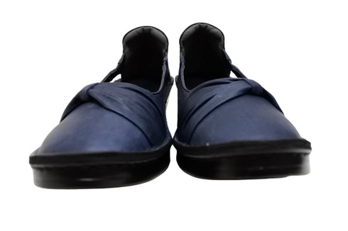 【インコルジェ 3262 ネイビー】サイドオープンリボンパンプス