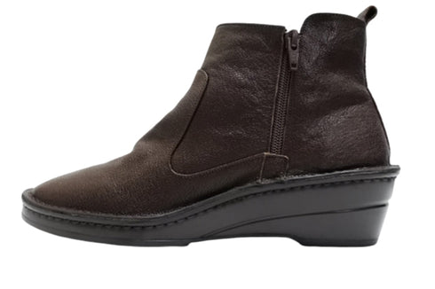 【インコルジェ3269 ダークブラウン】スマートショートブーツ