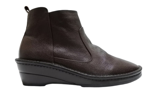 【インコルジェ3269 ダークブラウン】スマートショートブーツ