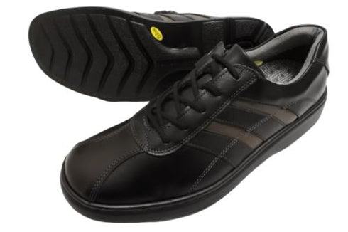 【HONTONIRAKUDA 330 ブラック】ファスナー付きカジュアルウォーキングシューズ