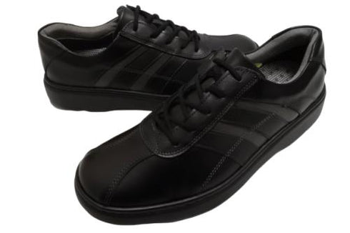 【HONTONIRAKUDA 330 ブラック】ファスナー付きカジュアルウォーキングシューズ