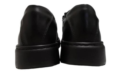 【HONTONIRAKUDA 330 ブラック】ファスナー付きカジュアルウォーキングシューズ