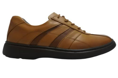 【HONTONIRAKUDA 330 キャメル】ファスナー付きカジュアルウォーキングシューズ