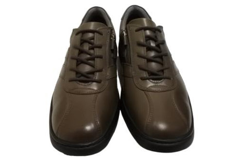 【HONTONIRAKUDA 330 ダークグレー】ファスナー付きカジュアルウォーキングシューズ