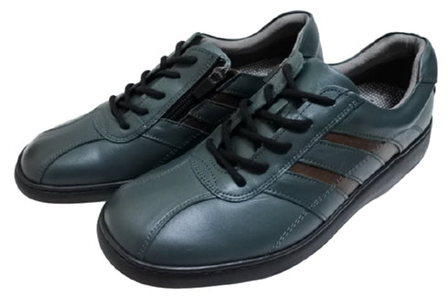 【HONTONIRAKUDA 330 ネイビー】ファスナー付きカジュアルウォーキングシューズ