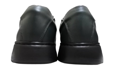 【HONTONIRAKUDA 330 ネイビー】ファスナー付きカジュアルウォーキングシューズ