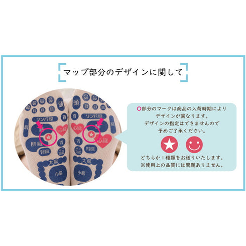 【TSUBOレシピPLUS 33042 ネイビー】両面足つぼソックス 5本指タイプ靴下 25cm-27cm