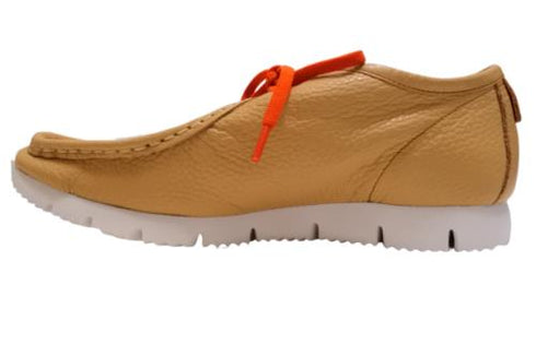 【arui_toe 3590 ベージュ】本革コンフォートモカシン靴紐シューズ