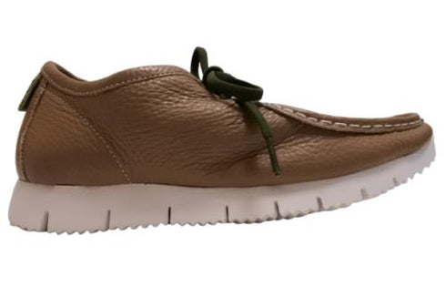 【arui_toe 3590 グレージュ】本革コンフォートモカシン靴紐シューズ