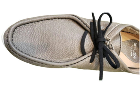 【arui_toe 3590 グレー】本革コンフォートモカシン靴紐シューズ